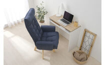 イス&nbsp;回転ファブリックチェア　ハイバック&nbsp;FACN-KHB&nbsp;ブルー