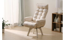 イス 回転ファブリックチェア　ハイバック FACN-KHB ホワイト