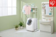 ランドリーラック&nbsp;&nbsp;&nbsp;ハンガーバー付ランドリーラック&nbsp;HLR-181P&nbsp;ホワイト