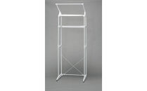 ランドリーラック&nbsp;&nbsp;&nbsp;ハンガーバー付ランドリーラック&nbsp;HLR-181P&nbsp;ホワイト