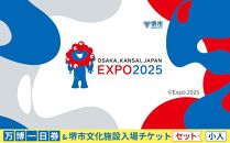 【堺市ふるさと納税】大阪・関西万博入場チケット＜一日券／小人＞ + 堺市文化施設めぐりチケットセット