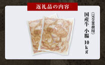 《完全業務用》国産牛　小腸　10kg