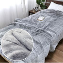 ［シングルサイズ2枚組］吸湿発熱リッチファー2枚合わせ毛布&nbsp;約140×200cm×1セット&nbsp;ベージュ1枚・グレー1枚&nbsp;&nbsp;JY-2401-2P