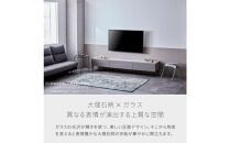 テレビボード&nbsp;幅220cm&nbsp;ローボード&nbsp;テレビ台&nbsp;リスボン&nbsp;グラスグレー×マーブルホワイト&nbsp;【モーブル】【大川家具】