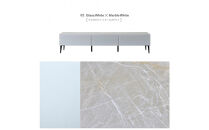 テレビボード&nbsp;幅200cm&nbsp;ローボード&nbsp;テレビ台&nbsp;リスボン&nbsp;グラスホワイト×マーブルホワイト&nbsp;【モーブル】【大川家具】