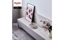 テレビボード&nbsp;幅180cm&nbsp;ローボード&nbsp;テレビ台&nbsp;リスボン&nbsp;グラスグレー×マーブルホワイト&nbsp;【モーブル】【大川家具】