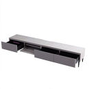 テレビボード&nbsp;幅240cm&nbsp;ローボード&nbsp;テレビ台&nbsp;リスボン&nbsp;グラスグレー(GGY)×マーブルホワイト【モーブル】【大川家具】