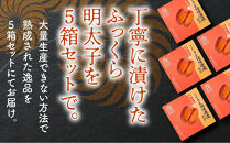 庄屋こくうま博多辛子明太子140g×5箱セット&nbsp;＜大任町＞