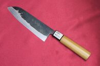 包丁 菜切包丁 三徳型 刃渡17cm 桜柄 登録商標 平和兼芳