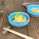 信楽焼　いろどり小鉢2個セット（琵琶ブルー）