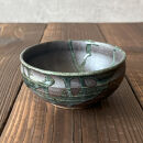 信楽焼　いろどり小鉢2個セット（黒釉青流し）