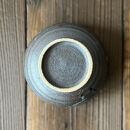 信楽焼　いろどり小鉢2個セット（黒釉青流し）