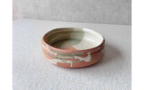 信楽焼　多用鉢（緋色2色掛け）盛り鉢 懐石料理 魚料理 煮物 皿 食器 20cm