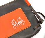 革工房いんのしま 牛革サコッシュ横型【色:オレンジ】