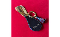 ボックスカーフ真鍮シューホーン（携帯靴べら）