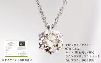 0.7ct天然ダイヤモンドプラチナネックレス