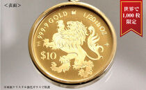 2024年 獅子(ライオン）1/20オンス 純金金貨 18Kネックレス