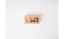 【福岡市の伝統産業支援施策「福岡伝統産業オープンイノベーション事業」で福岡の伝統工芸の魅力PR品として開発】博多曲物　2段重かご付 菅原伝授手習鑑