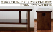 ローテーブル&nbsp;木製&nbsp;座卓&nbsp;机&nbsp;デスク&nbsp;棚付き&nbsp;収納&nbsp;憩-いこい-&nbsp;ブラウン色&nbsp;Sサイズ&nbsp;大川家具