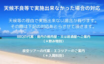 手ぶらでＢＢＱ＆夜空ツアーご利用券（2名分）