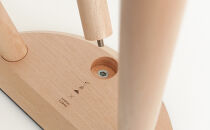 センダイフォルム×山ノ頂 シカガワスツール 鹿革 450 炭色【アウトドアグッズ 家具 工芸品 スツール 鹿革 人気 和装 インテリア ファニチャー クラフト 民芸品 仙台市 チェア デザイン 和風 伝統的 自然素材 エコフレンドリー リビング ダイニング】