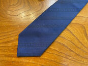 博多織　手織り　献上ネクタイ【紺】