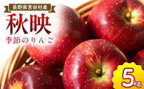 季節のりんご『秋映』（５ｋｇ）（予約制）（りんご&nbsp;林檎&nbsp;フルーツ&nbsp;ビタミン&nbsp;果物&nbsp;くだもの&nbsp;食品&nbsp;人気&nbsp;上伊那&nbsp;宮田村&nbsp;長野&nbsp;信州&nbsp;甘い&nbsp;新鮮&nbsp;人気&nbsp;ギフト&nbsp;贈答&nbsp;プレゼント&nbsp;贈り物&nbsp;特産品）