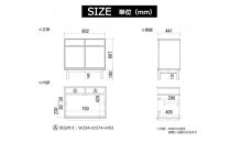 【レッドオーク】大川家具&nbsp;幅80cm&nbsp;サイドボード-ramsey-ラムジー