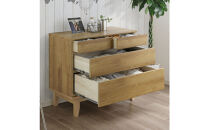 【ウォールナット】大川家具&nbsp;幅90cm&nbsp;3段&nbsp;チェスト&nbsp;&nbsp;-ramsey-ラムジー