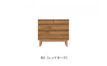 【レッドオーク】大川家具&nbsp;幅90cm&nbsp;3段&nbsp;チェスト&nbsp;&nbsp;-ramsey-ラムジー