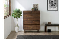 【ウォールナット】大川家具&nbsp;幅90cm&nbsp;5段&nbsp;チェスト&nbsp;-ramsey-ラムジー