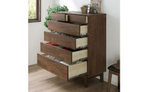 【ウォールナット】大川家具&nbsp;幅90cm&nbsp;5段&nbsp;チェスト&nbsp;-ramsey-ラムジー