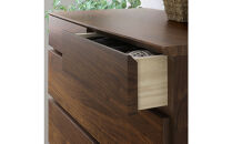 【レッドオーク】大川家具&nbsp;幅90cm&nbsp;5段&nbsp;チェスト&nbsp;-ramsey-ラムジー