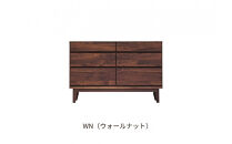 【ウォールナット】大川家具&nbsp;幅120cm&nbsp;3段&nbsp;チェスト&nbsp;&nbsp;-ramsey-ラムジー