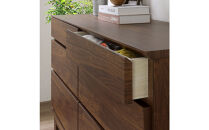 【ウォールナット】大川家具&nbsp;幅120cm&nbsp;3段&nbsp;チェスト&nbsp;&nbsp;-ramsey-ラムジー