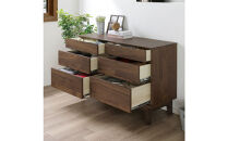 【レッドオーク】大川家具&nbsp;幅120cm&nbsp;3段&nbsp;チェスト&nbsp;&nbsp;-ramsey-ラムジー