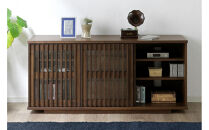 【ナチュラル】大川家具&nbsp;幅150cm&nbsp;サイドボード&nbsp;&nbsp;-value-バリュー