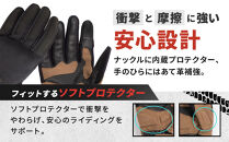 【デグナー】テキスタイルグローブ [TG-86] ブラック-ブラック ＜Mサイズ＞［ 京都 バイク 革製品 ブランド グローブ 人気 おすすめ 手袋 革 レザー ツーリング ライダー バイカー バイクギア メーカー ギア パーツ 送料無料 ふるさと納税 ］