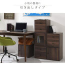 【完成品でお届け】木製キューブボックス〔幅35cm・引き出しタイプ〕（ウォールナット）キューブボックス&nbsp;収納棚&nbsp;幅35cm&nbsp;連結&nbsp;&nbsp;フラップボックス&nbsp;LKANRA001163-8-WAL