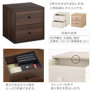 【完成品でお届け】木製キューブボックス〔幅35cm・引き出しタイプ〕（ウォールナット）キューブボックス&nbsp;収納棚&nbsp;幅35cm&nbsp;連結&nbsp;&nbsp;フラップボックス&nbsp;LKANRA001163-8-WAL