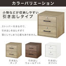 【完成品でお届け】鍵付き収納ボックス〔幅35cm・引出し付きタイプ〕（オーク）キューブボックス&nbsp;扉付き&nbsp;鍵付き&nbsp;カラーボックス&nbsp;収納ボックス&nbsp;引き出し&nbsp;LKANET300208-3-OAK