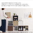 【完成品でお届け】鍵付き収納ボックス〔幅35cm・扉付きタイプ〕（ホワイト）キューブボックス&nbsp;扉付き&nbsp;鍵付き&nbsp;カラーボックス&nbsp;収納ボックス&nbsp;引き出し&nbsp;LKANET300208-4-WH