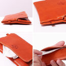 【オレンジ】ポケットティッシュケース&nbsp;HUKURO&nbsp;栃木レザー