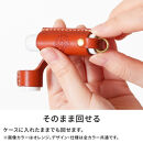 【ライトブラウン】シャチハタ・リップクリームケース　HUKURO 栃木レザー