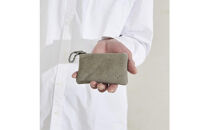 ENISICA&nbsp;エニシカ&nbsp;ジビエ鹿革&nbsp;リンシカ&nbsp;ポーチS&nbsp;雪曇&nbsp;(ゆきぐもり)