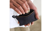 ENISICA&nbsp;エニシカ&nbsp;ジビエ鹿革&nbsp;リンシカ&nbsp;ポーチS&nbsp;古墨&nbsp;(こぼく)