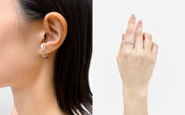 【KAORU】ヘリックス イヤーカフ / シルバー [ 京都 アクセサリー 2way リング ブランド 上品 人気 おすすめ 普段使い ギフト プレゼント お取り寄せ 通販 送料無料 ふるさと納税 ]