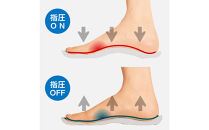 AKAISHI&nbsp;アーチフィッター603指圧&nbsp;やわらかなソフト指圧の室内履きサンダル【チャコール】＜Sサイズ＞□