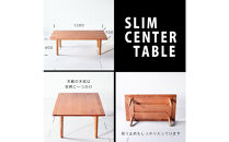 【どんなお部屋にもぴったり】&nbsp;やさしいデザインのスリムセンターテーブル&nbsp;120×70&nbsp;チェリー&nbsp;ローテーブル&nbsp;無垢材&nbsp;国産&nbsp;大川家具