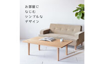【どんなお部屋にもぴったり】&nbsp;やさしいデザインのスリムセンターテーブル&nbsp;120×50&nbsp;オーク&nbsp;ローテーブル&nbsp;無垢材&nbsp;国産&nbsp;大川家具